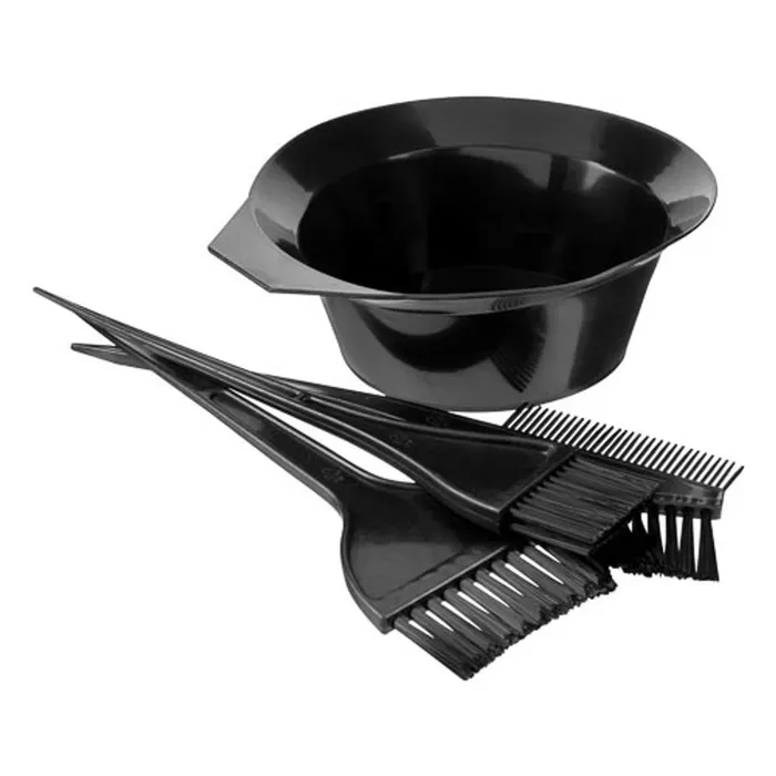 Hajfestő ecset, tál