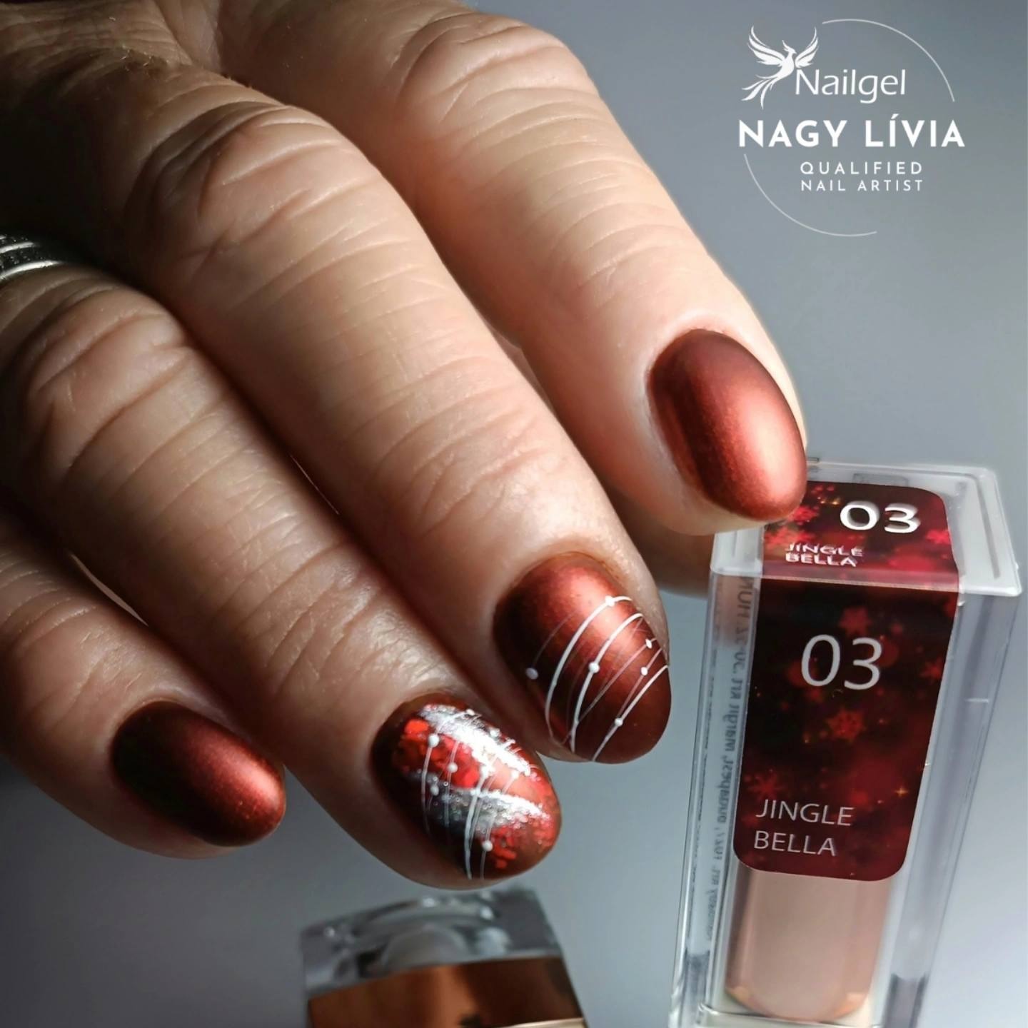 Nailgel Jingle Bella 03 gél lakk 8ml