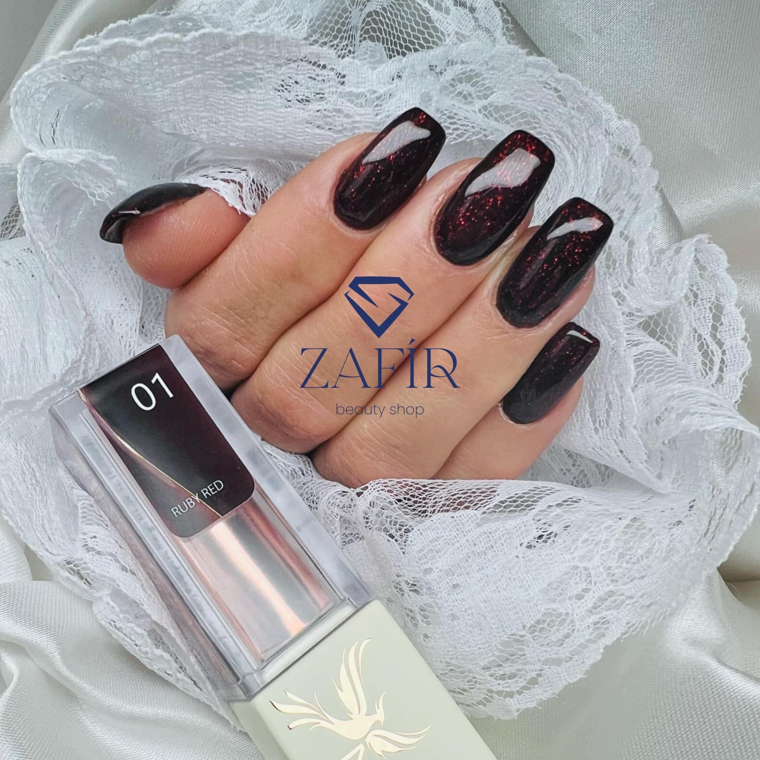 Nailgel Ruby Red 01 gél lakk 8ml