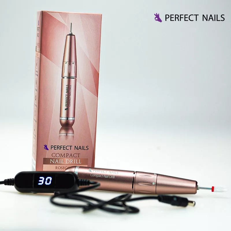 Perfect Nails Compact Nail Drill - Hordozható Köröm Csiszológép - Rosegold