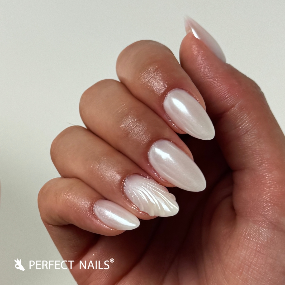 Perfect Nails Fiber Vitamin Base Gel Hema Free erősített gél lakk alap 15ml - Shimmer White