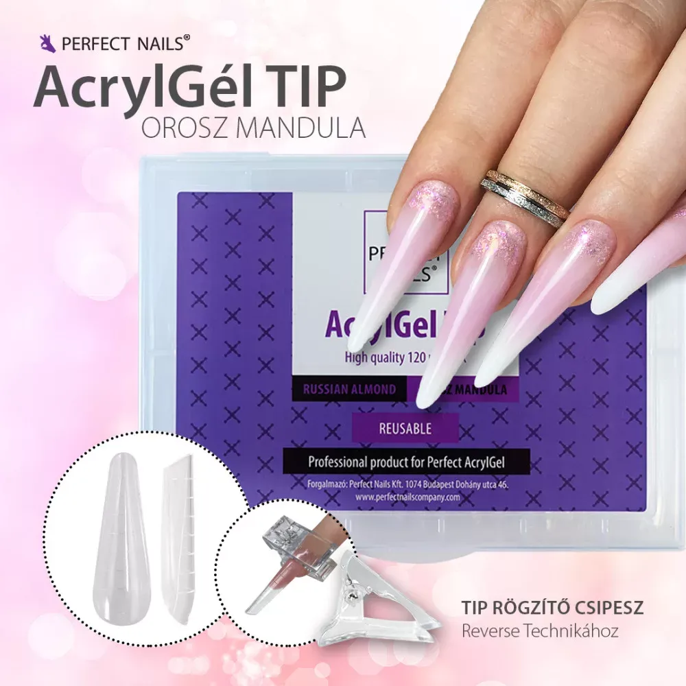 Perfect Nails Reverse TIP - AcrylGel TIP Készlet - 120db