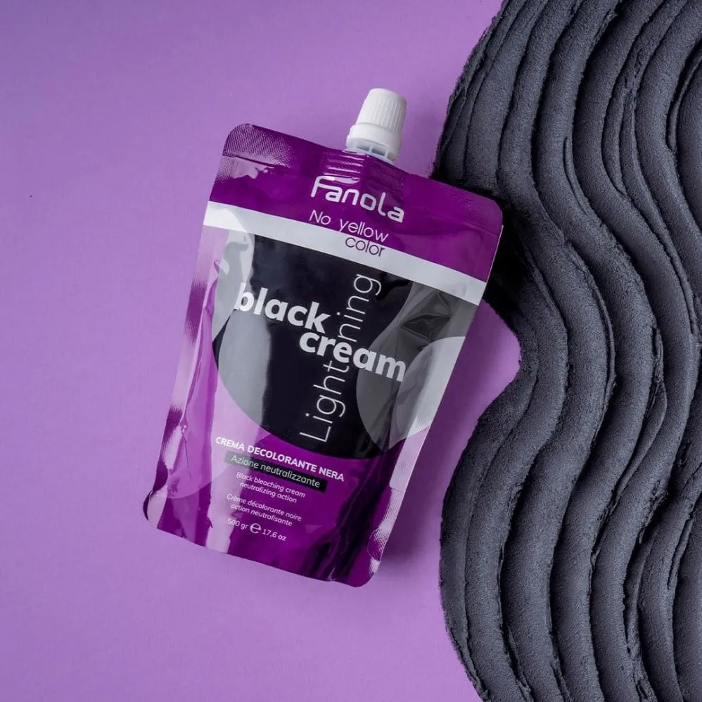 Fanola No Yellow szőkítőkrém Black - Fekete 500g Fanola No Yellow szőkítőkrém Black - Fekete 500g