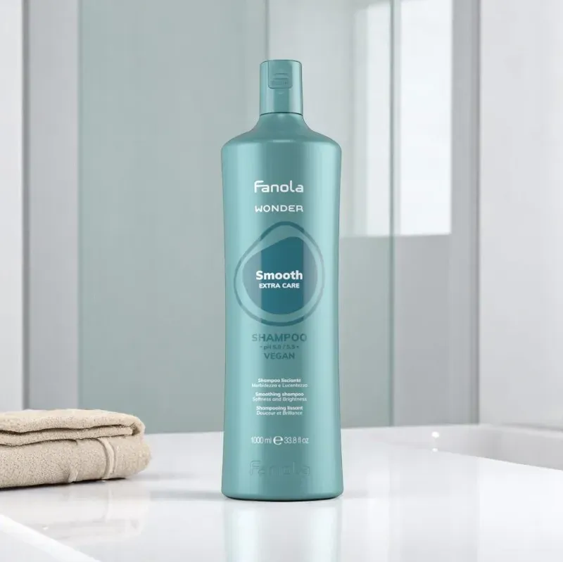 Fanola Wonder Smooth sampon nehezen kezelhető hajra 1000ml