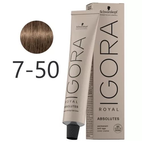 Igora Royal Absolutes hajfesték 60ml 7-50