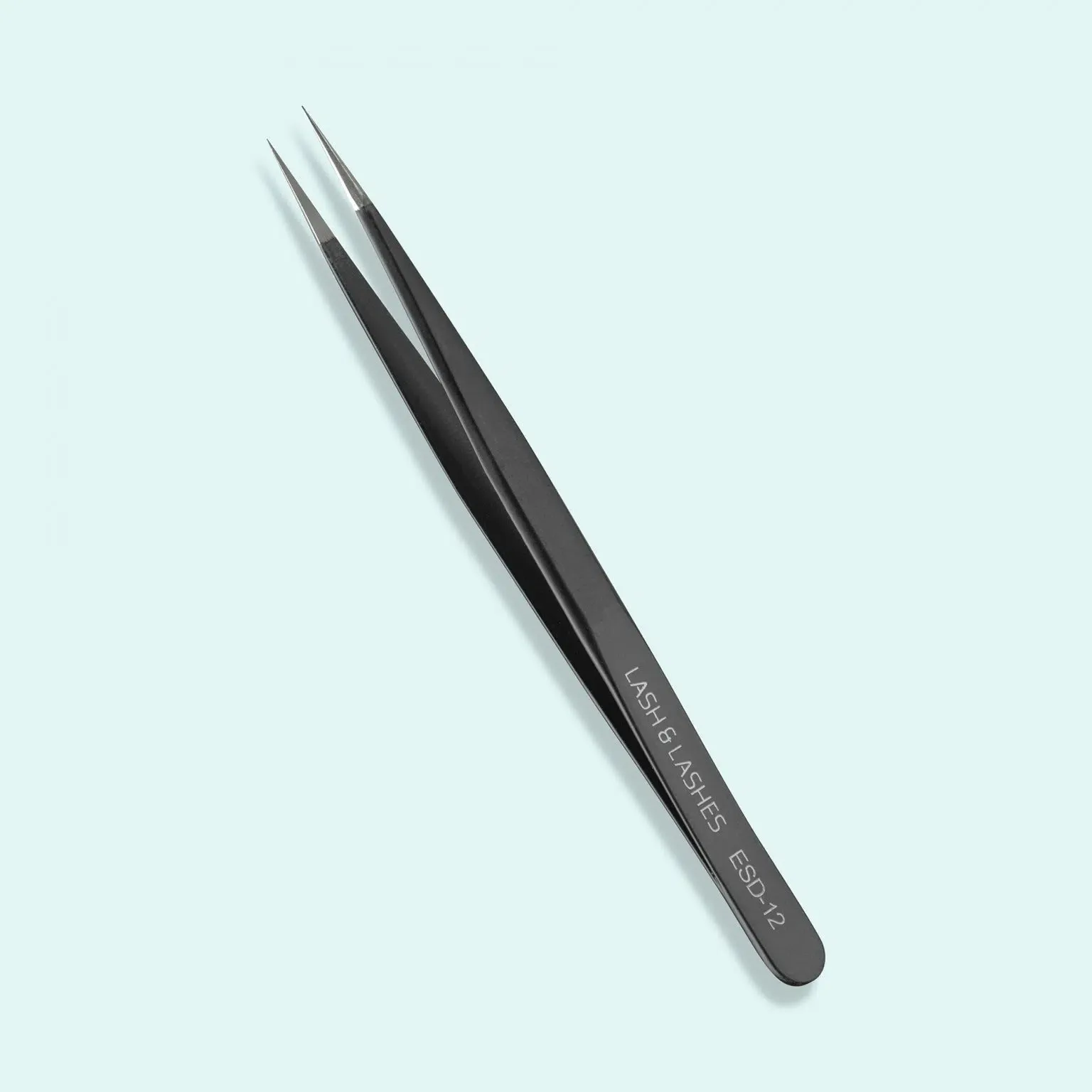 Lash & Lashes Egyenes Szempillacsipesz fekete ESD-12