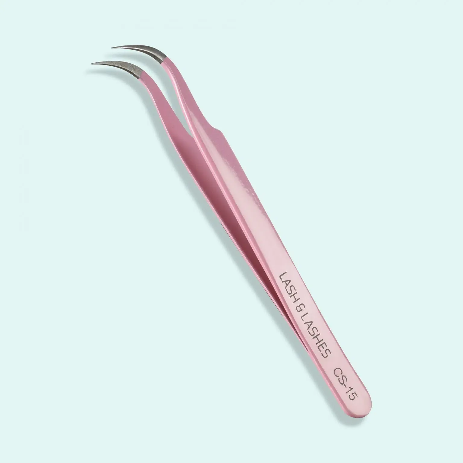 Lash & Lashes Hajlított Szempillacsipesz rózsaszín CS-15