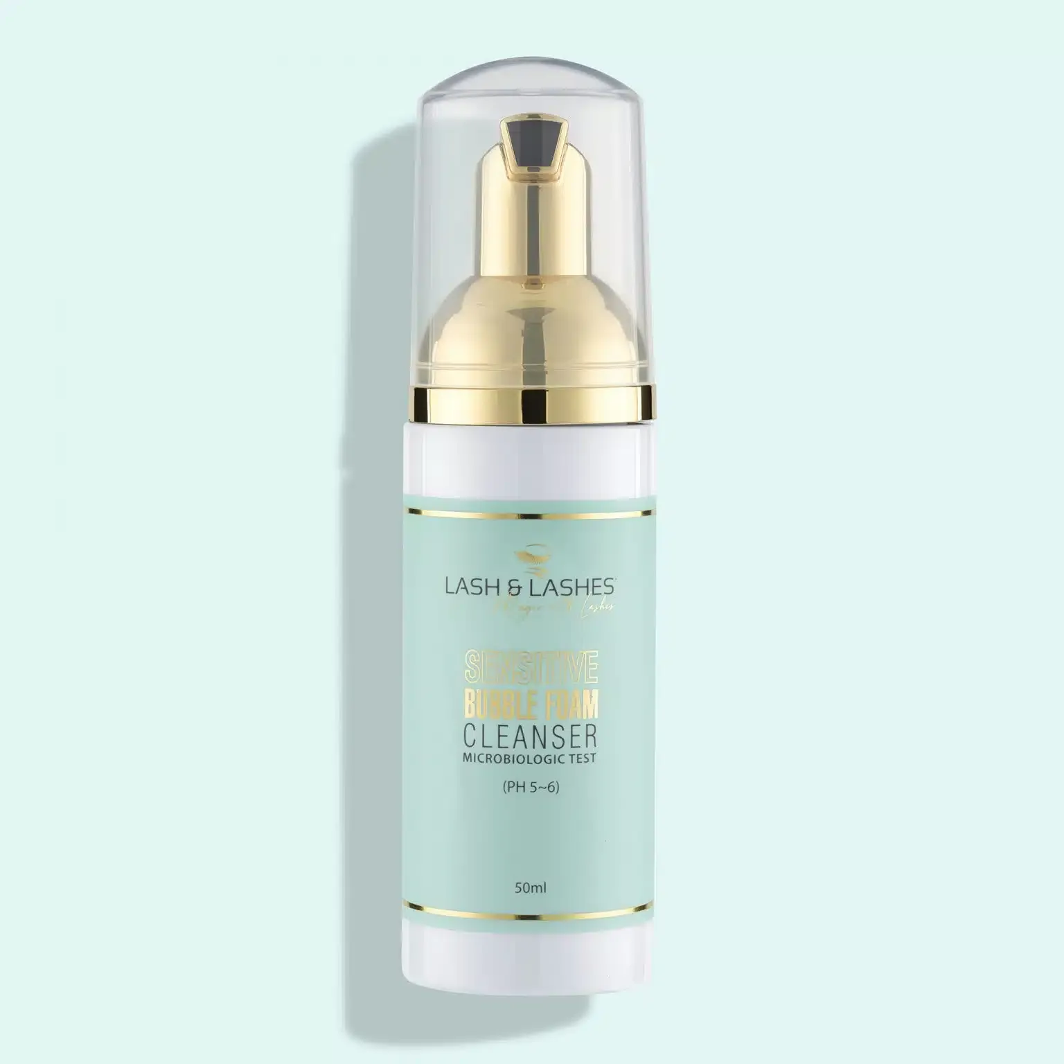 Lash & Lashes Super Sensitive Szempilla Sampon pumpás habosító fejjel 50ml Lash & Lashes Super Sensitive Szempilla Sampon pumpás habosító fejjel 50ml
