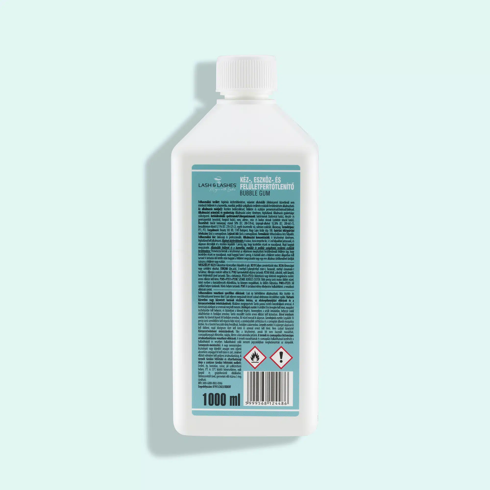 Lash & Lashes 3in1 Rágógumi Illatú kéz, eszköz és felületfertőtlenítő 1000ml