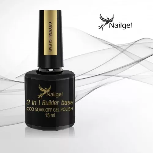 Nailgel 3in1 Clear alapozó, építő és ragasztó CCO gél lakk 15ml
