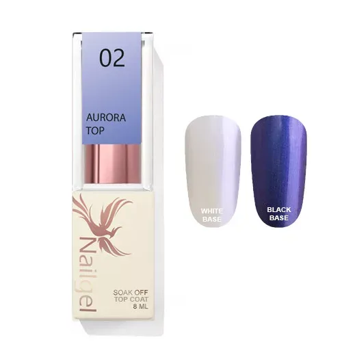Nailgel Aurora Top Coat fényzselé 8ml 02
