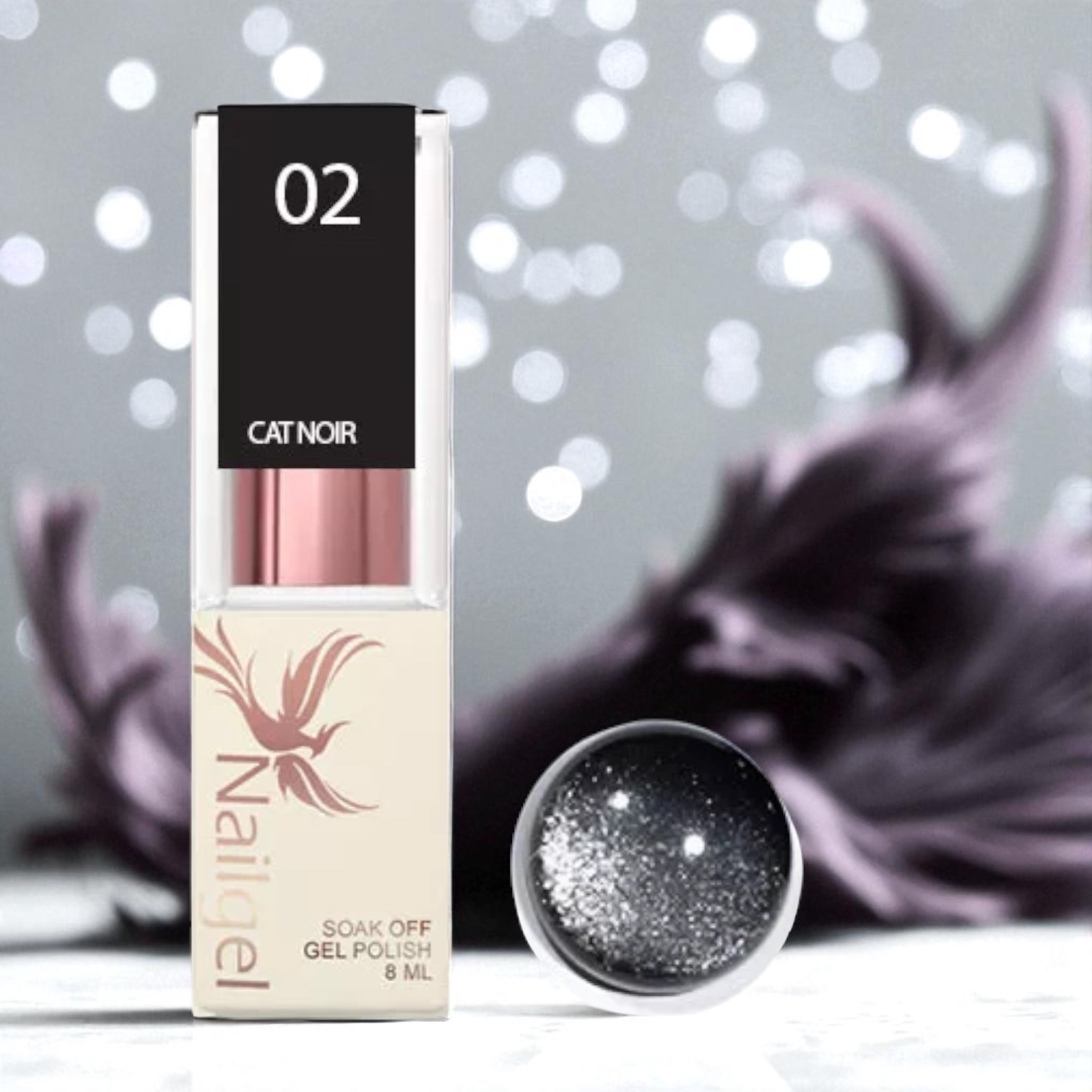 Nailgel Cat Noir 02 gél lakk 8 ml