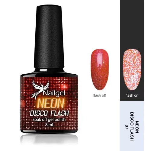 Nailgel Disco Flash Neon 07 gél lakk 8ml