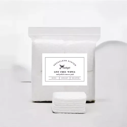 Nailgel Hexaclean Szálmentes törlőkendő 200 db