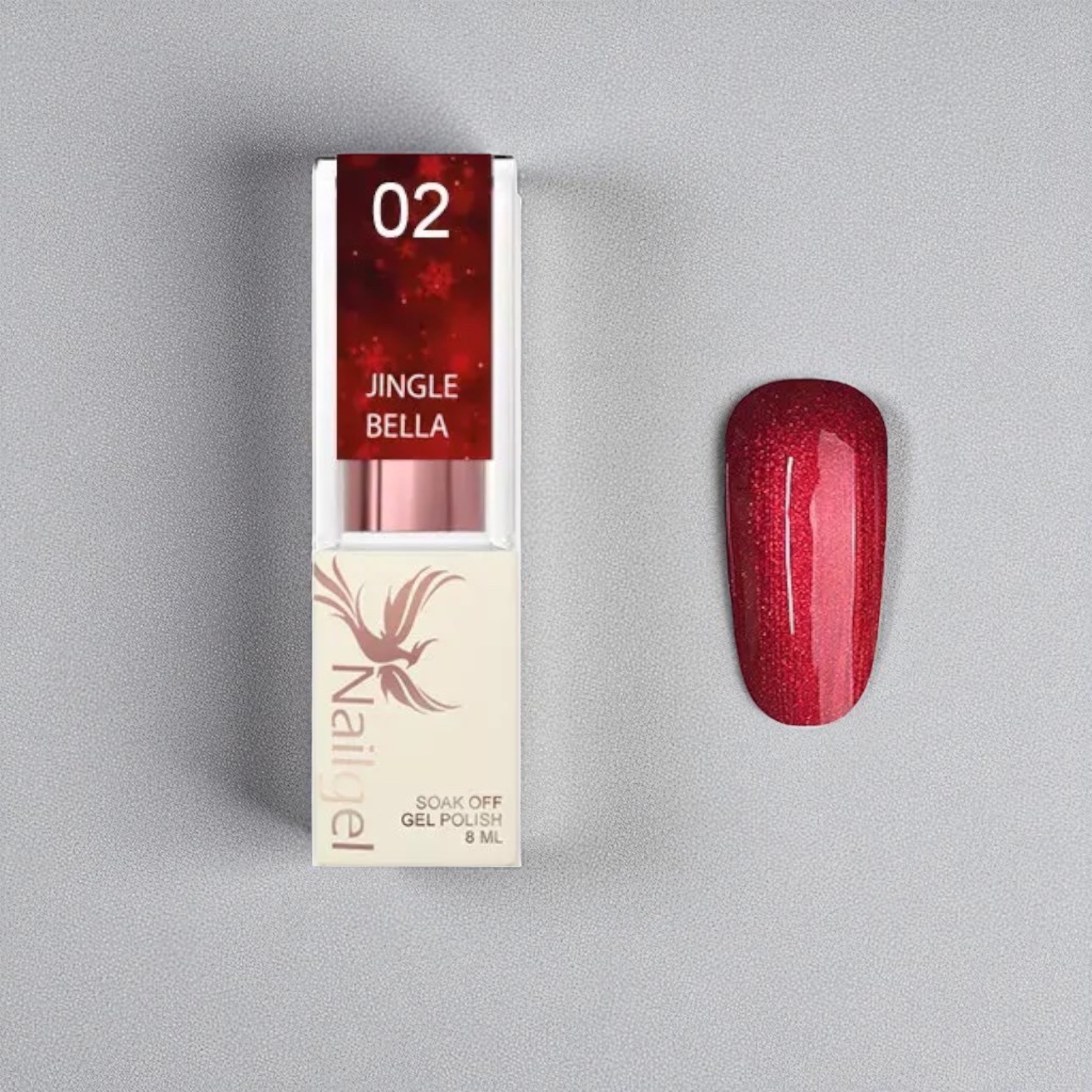 Nailgel Jingle Bella 02 gél lakk 8ml Nailgel Jingle Bella 02 gél lakk 8ml