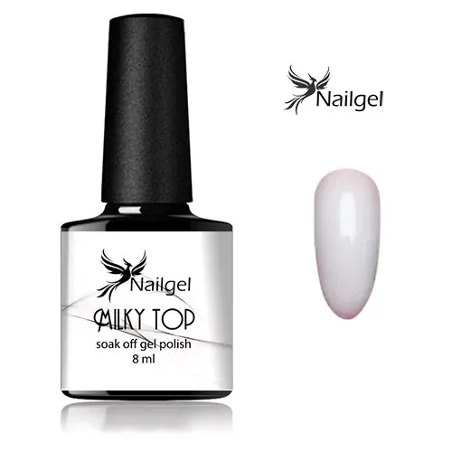 Nailgel Milky Top Coat fényzselé 8ml
