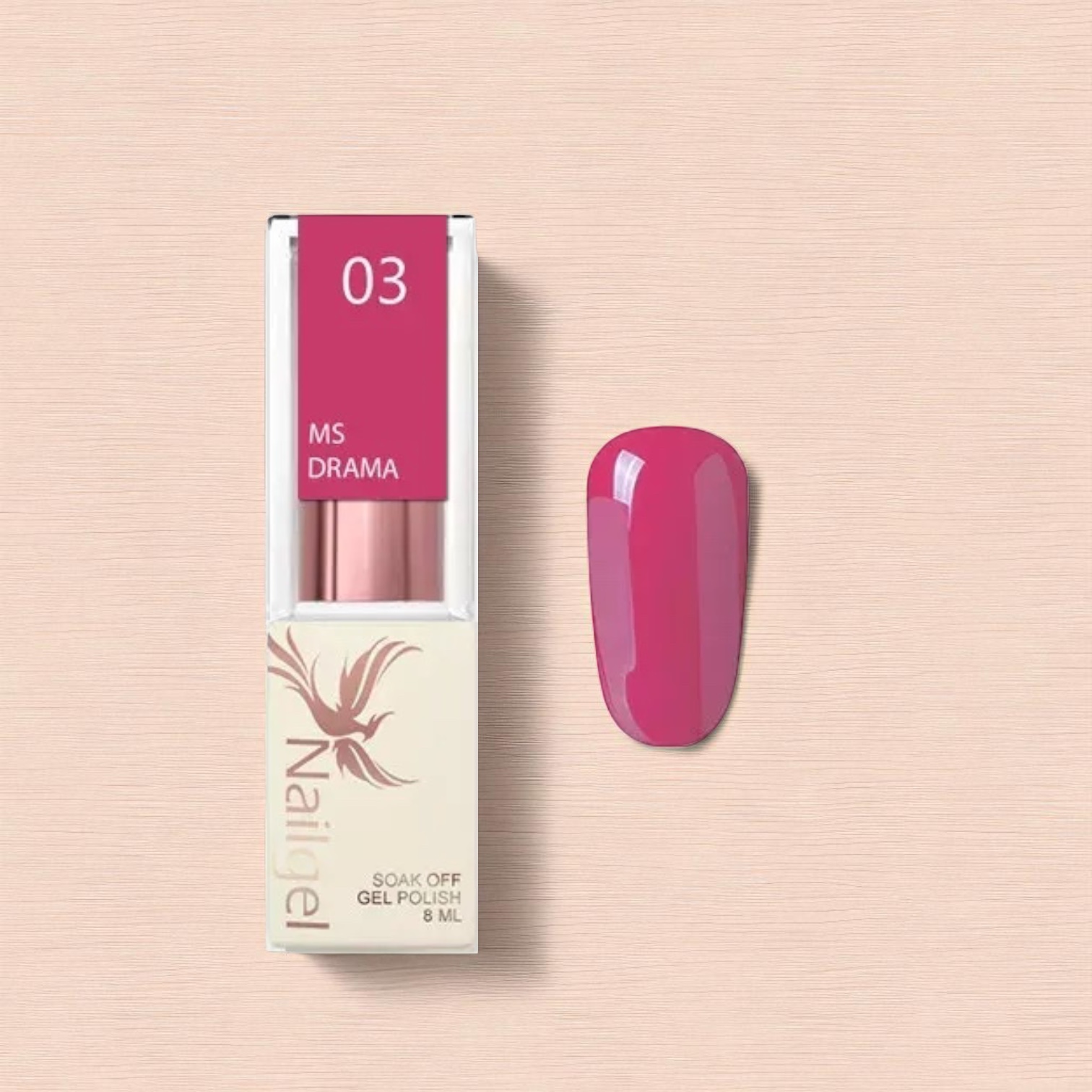 Nailgel Ms. Drama 03 gél lakk 8ml Nailgel Ms. Drama 03 gél lakk 8ml