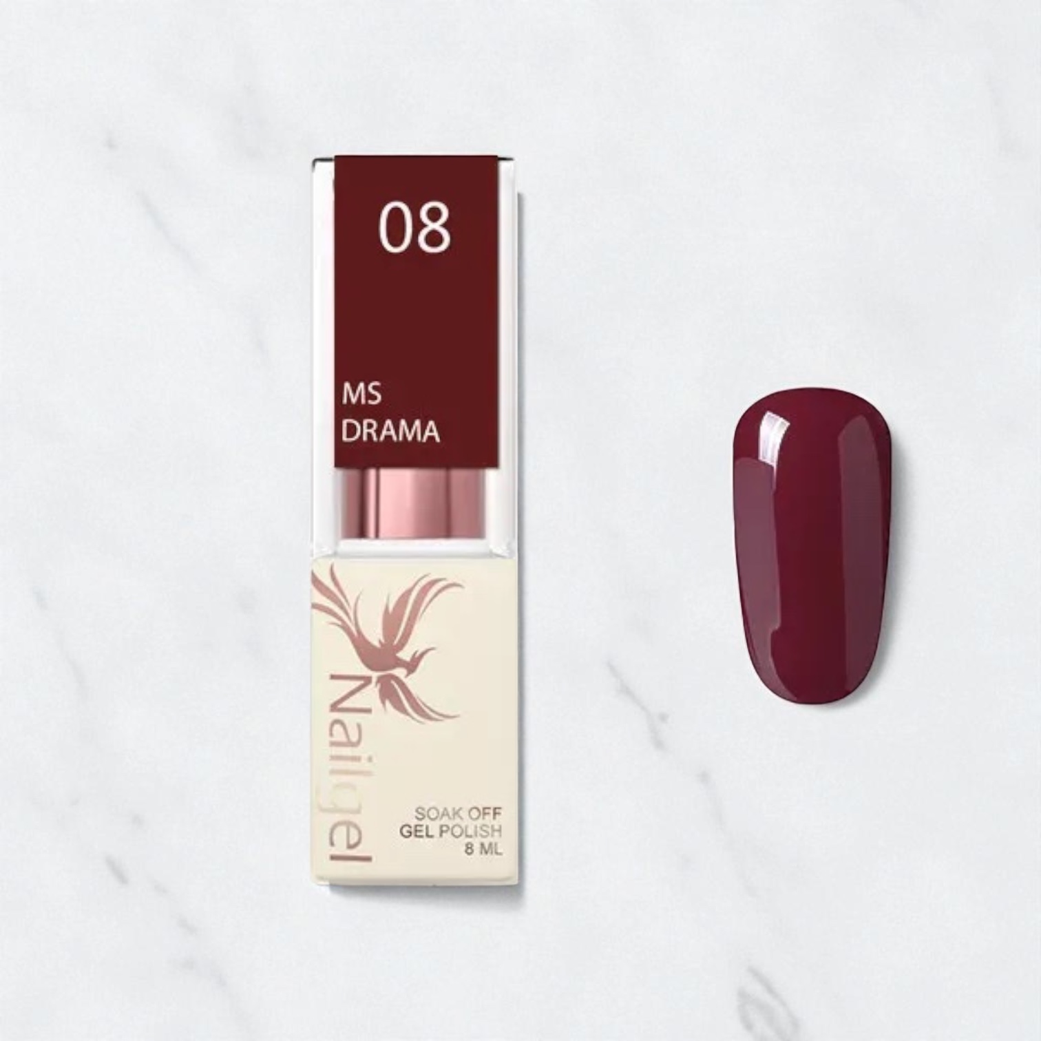Nailgel Ms. Drama 08 gél lakk 8ml Nailgel Ms. Drama 08 gél lakk 8ml