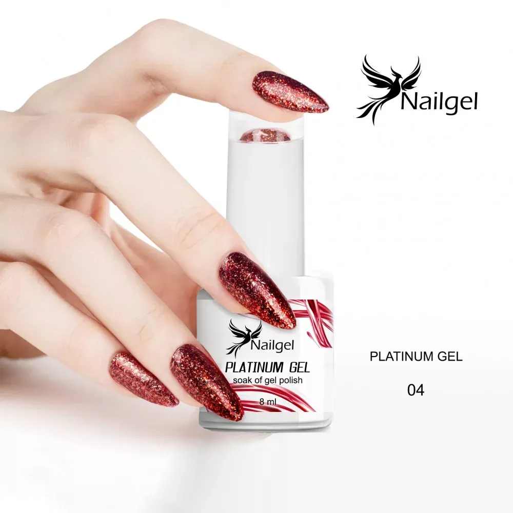Nailgel Platinium 04 gél lakk 8ml