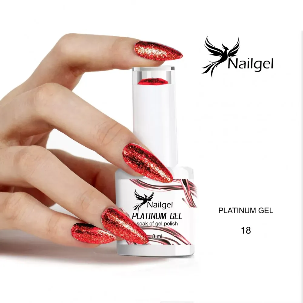 Nailgel Platinium 18 gél lakk 8ml