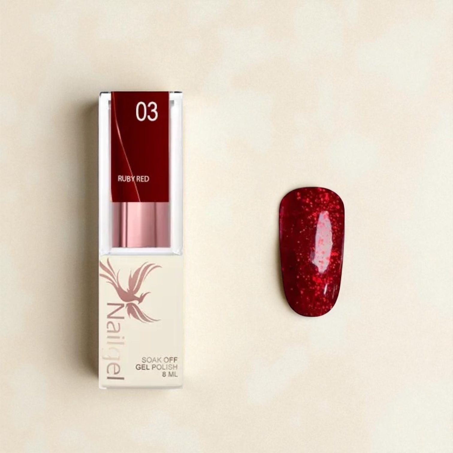 Nailgel Ruby Red 03 gél lakk 8ml Nailgel Ruby Red 03 gél lakk 8ml