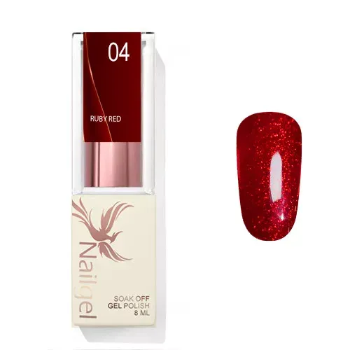Nailgel Ruby Red 04 gél lakk 8ml