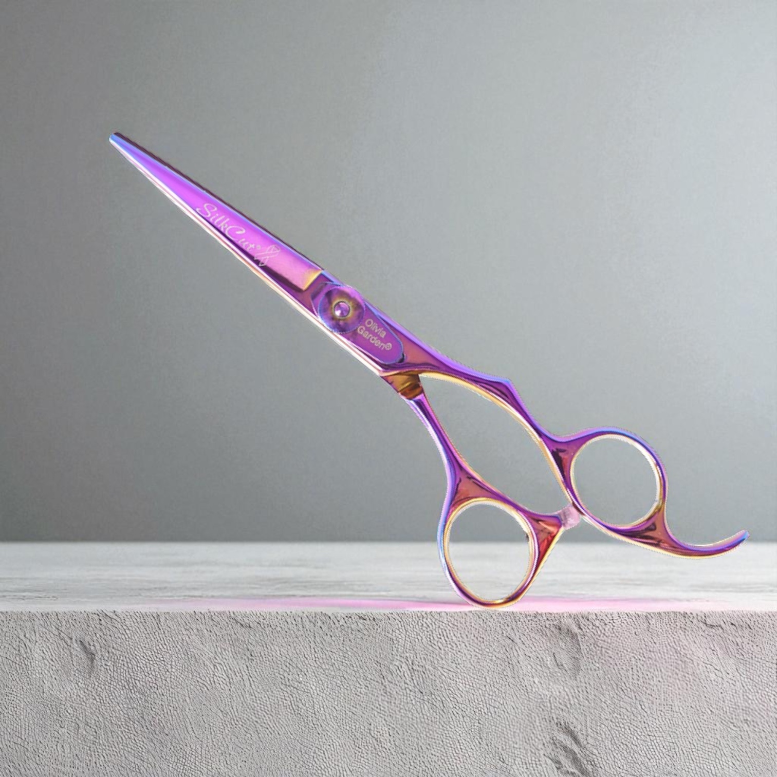 Olivia Garden SilkCut Rainbow Shear hajvágó olló