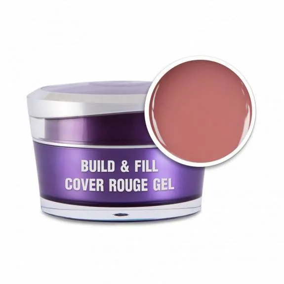 Perfect Nails Build&Fill Cover Gel Rouge - Körömágyhosszabbító zselé 15ml
