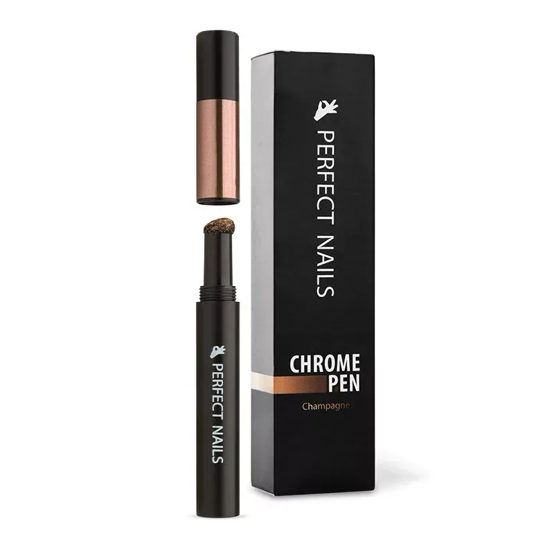 Perfect Nails Chrome Pen - Krómpor Körömdíszítő Toll - Pezsgő