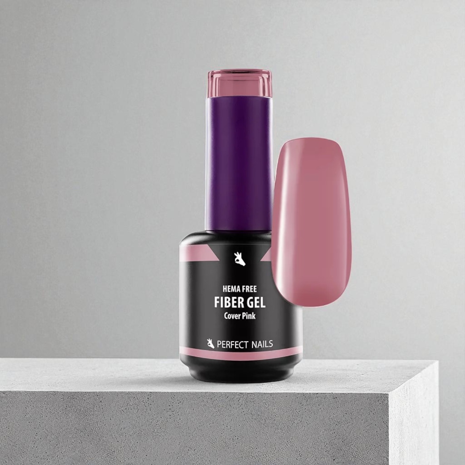 Perfect Nails Fiber Vitamin Base Gel Hema Free gél lakk alap 15ml - Cover Pink