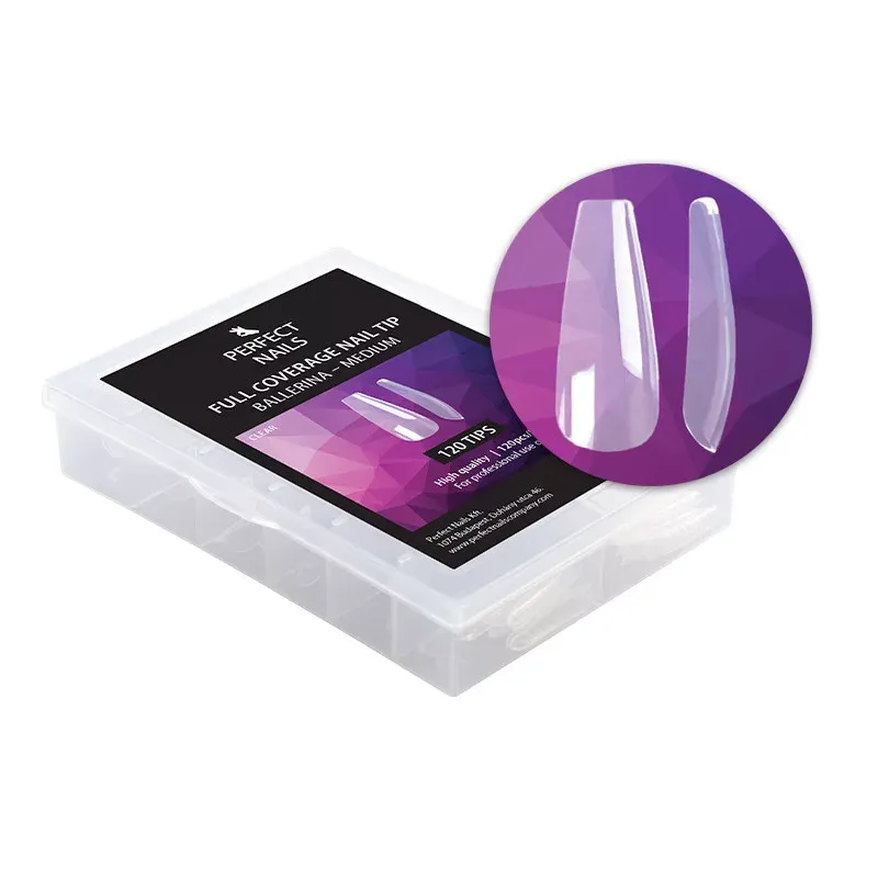 Perfect Nails Full Coverage Gel Tip - Zselés Műköröm Tip Készlet - Ballerina Medium Perfect Nails Full Coverage Gel Tip - Zselés Műköröm Tip Készlet - Ballerina Medium