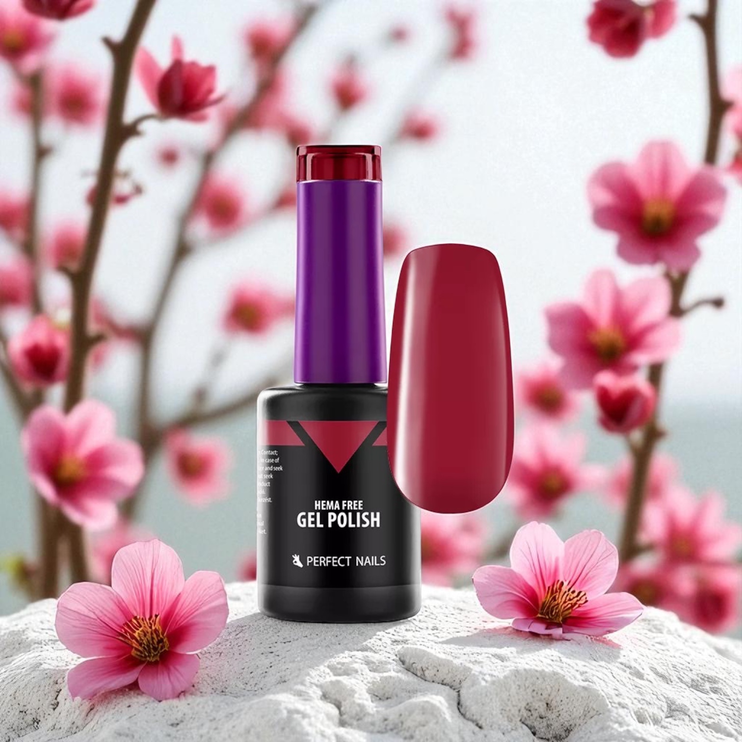 Perfect Nails Hema Free gél lakk 8ml HF006 - Wine