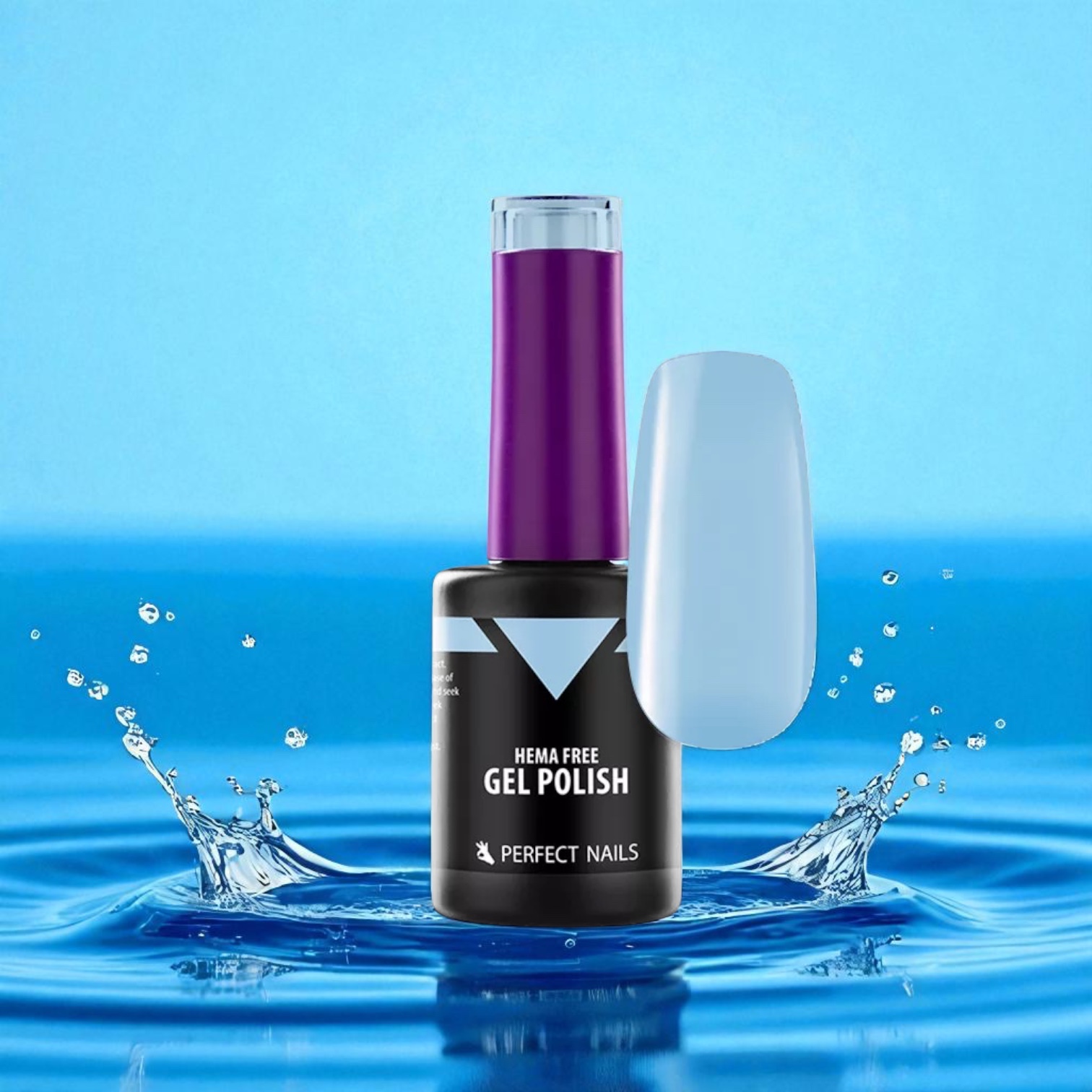 Perfect Nails Hema Free gél lakk 8ml HF049 - Pastel Blue