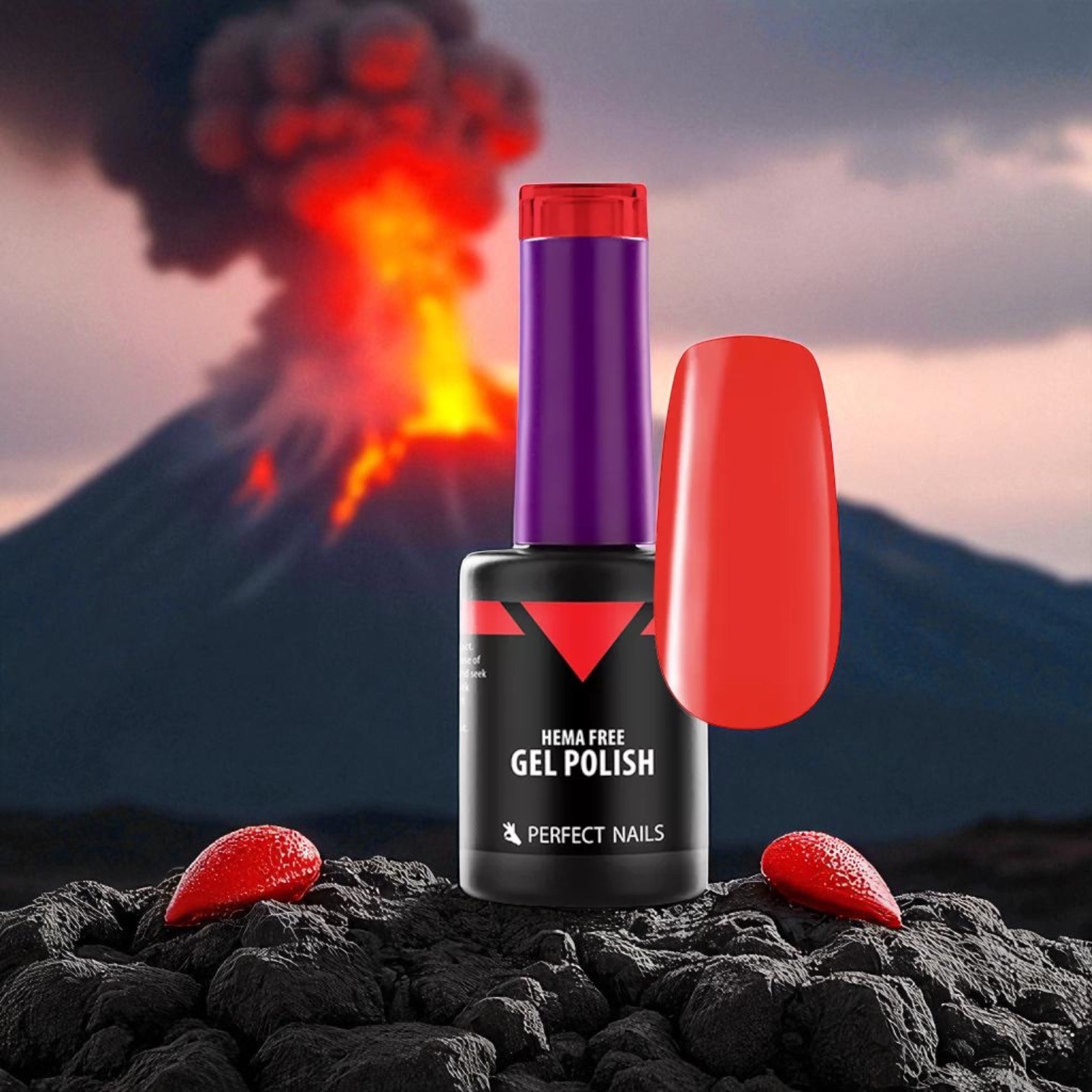 Perfect Nails Hema Free gél lakk 8ml HF061 - Ferrari Red