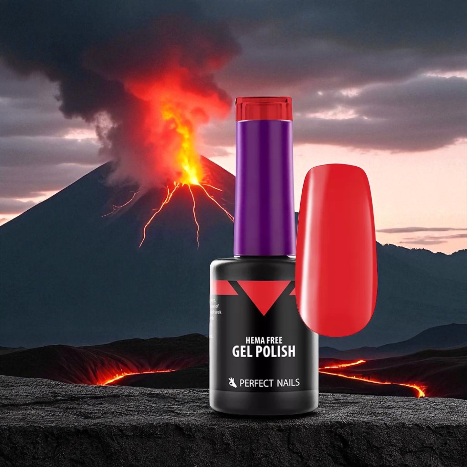 Perfect Nails Hema Free gél lakk 8ml HF062 - Red Lipstick