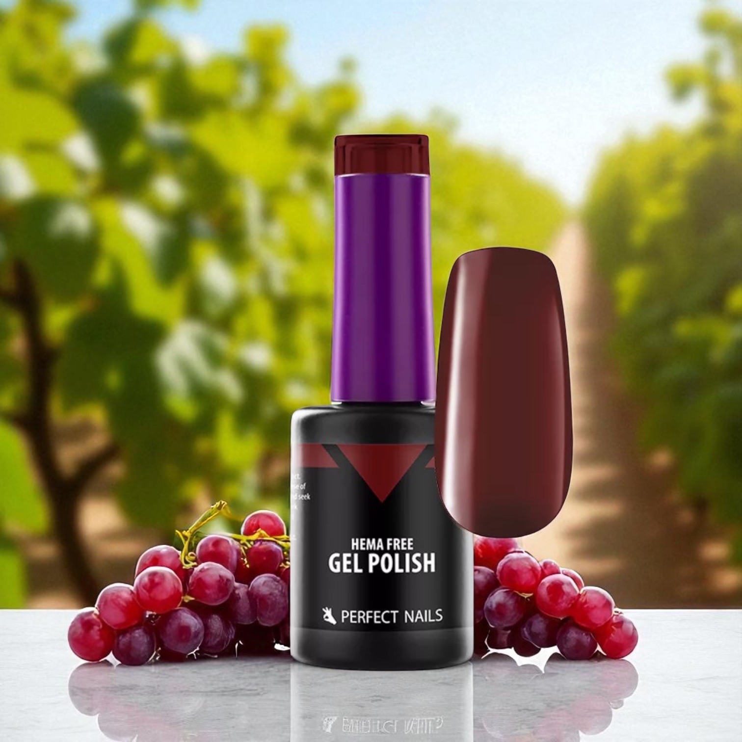 Perfect Nails Hema Free gél lakk 8ml HF065 - Red Grape