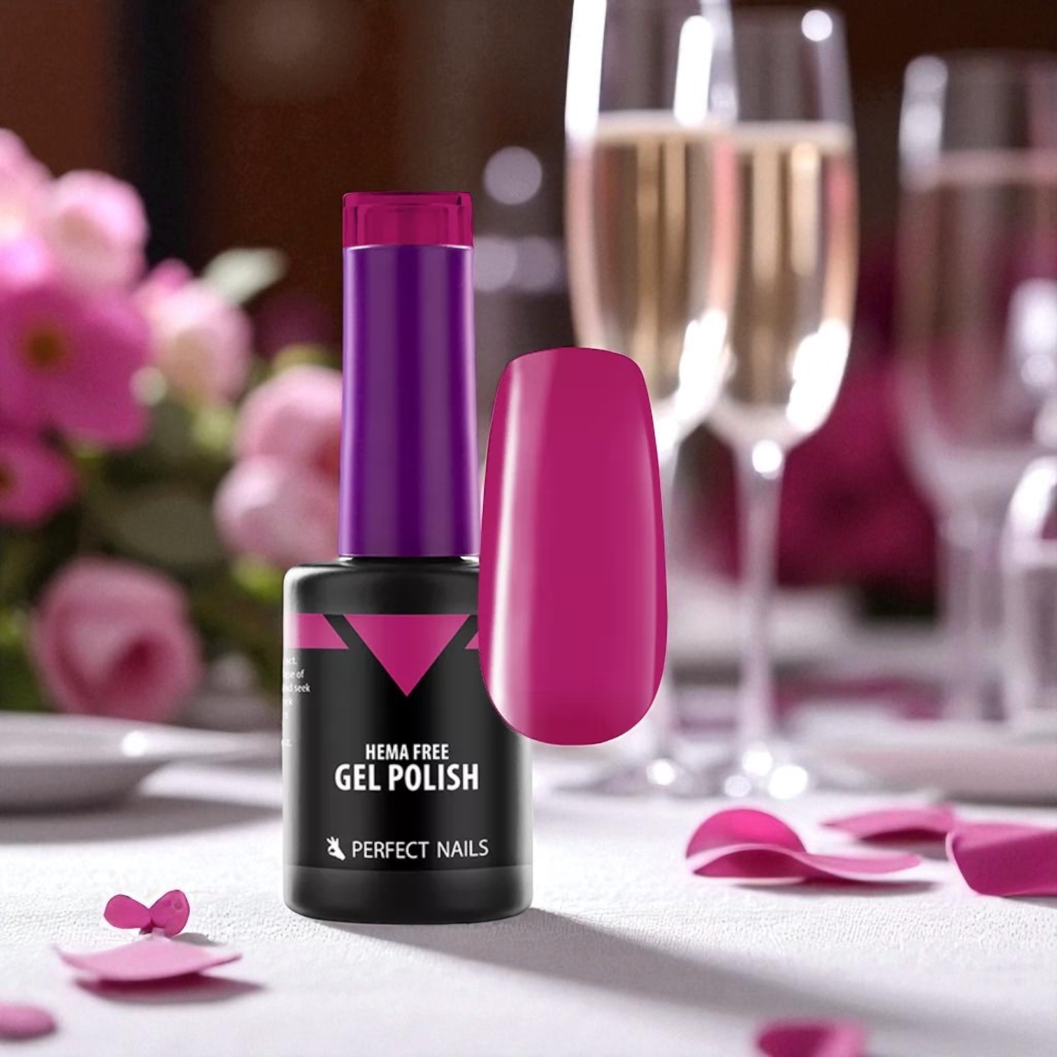 Perfect Nails Hema Free gél lakk 8ml HF071 - Neon Purple