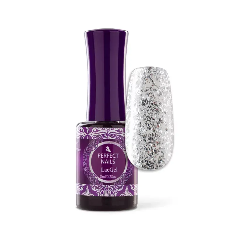 Perfect Nails LacGel #162 Gél lakk 8ml - Silversnowflake