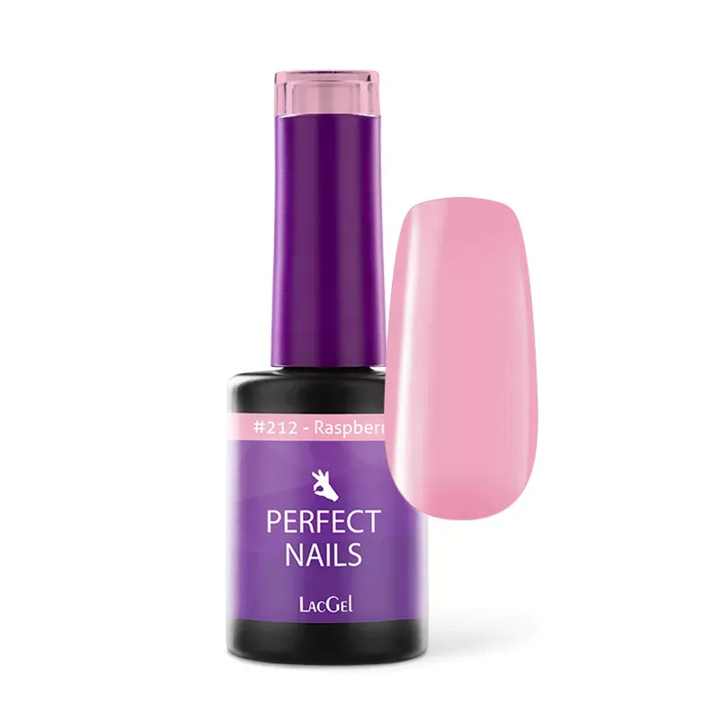 Perfect Nails LacGel #212 Gél lakk 8ml - Raspberry