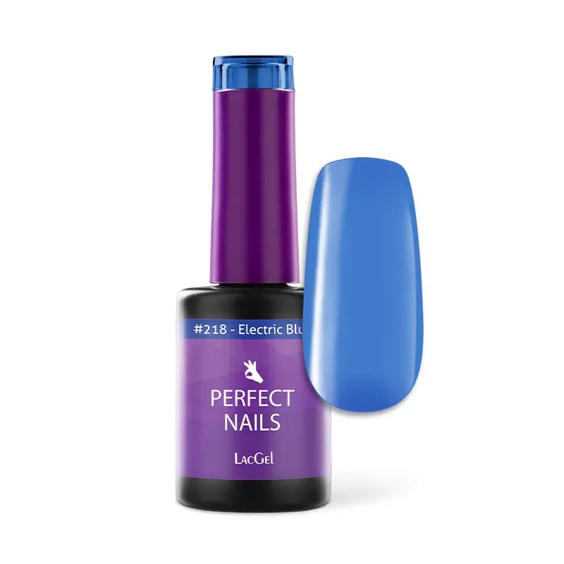 Perfect Nails LacGel #218 Gél lakk 8ml - Electric Blue