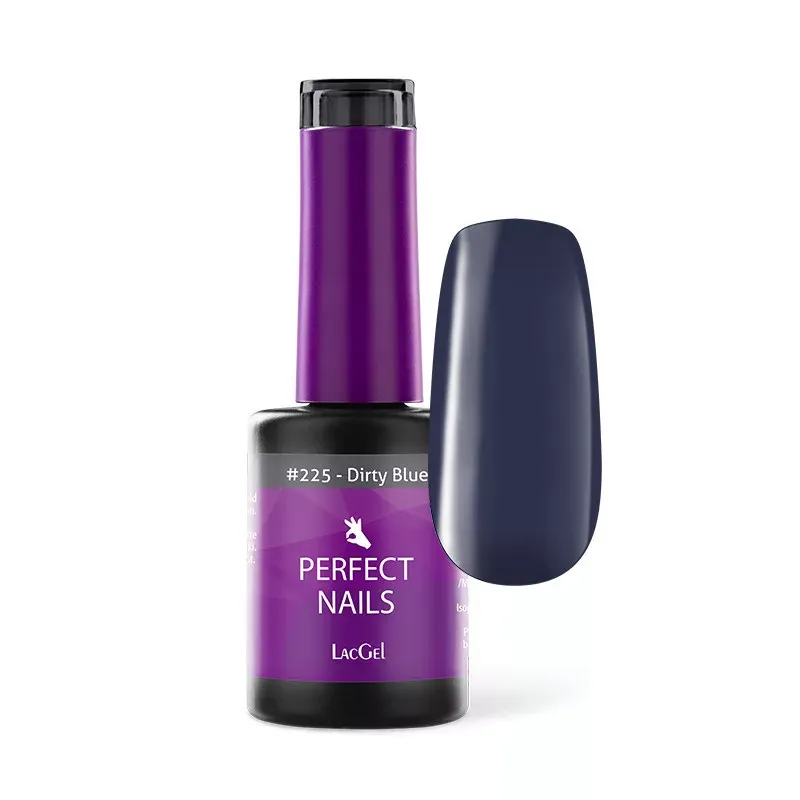 Perfect Nails LacGel #225 Gél lakk 8ml - Dirty Blue
