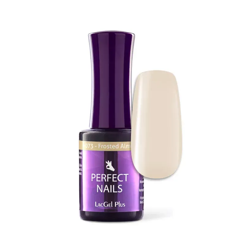 Perfect Nails LacGel Plus +073 Gél lakk 8ml - Frosted Almond