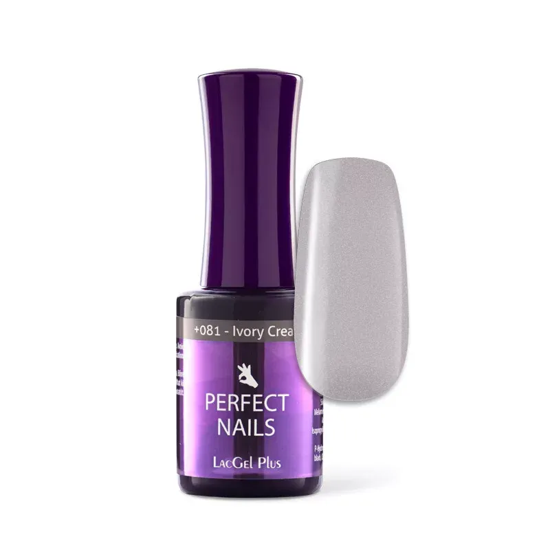 Perfect Nails LacGel Plus +081 Gél lakk 8ml - Ivory Cream