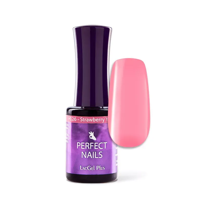 Perfect Nails LacGel Plus +126 Gél lakk 8ml - Strawberry Joghurt