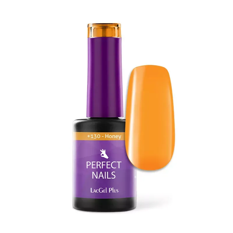 Perfect Nails LacGel Plus +130 Gél lakk 8ml - Honey