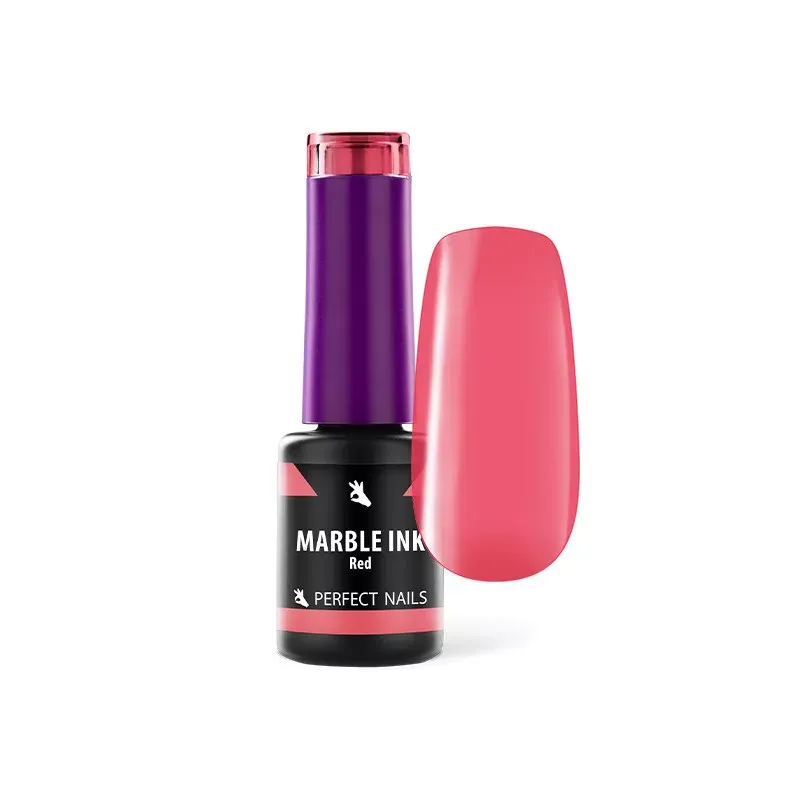 Perfect Nails Marble Ink - Körömdíszítő Akvarell Tinta - Piros 4ml