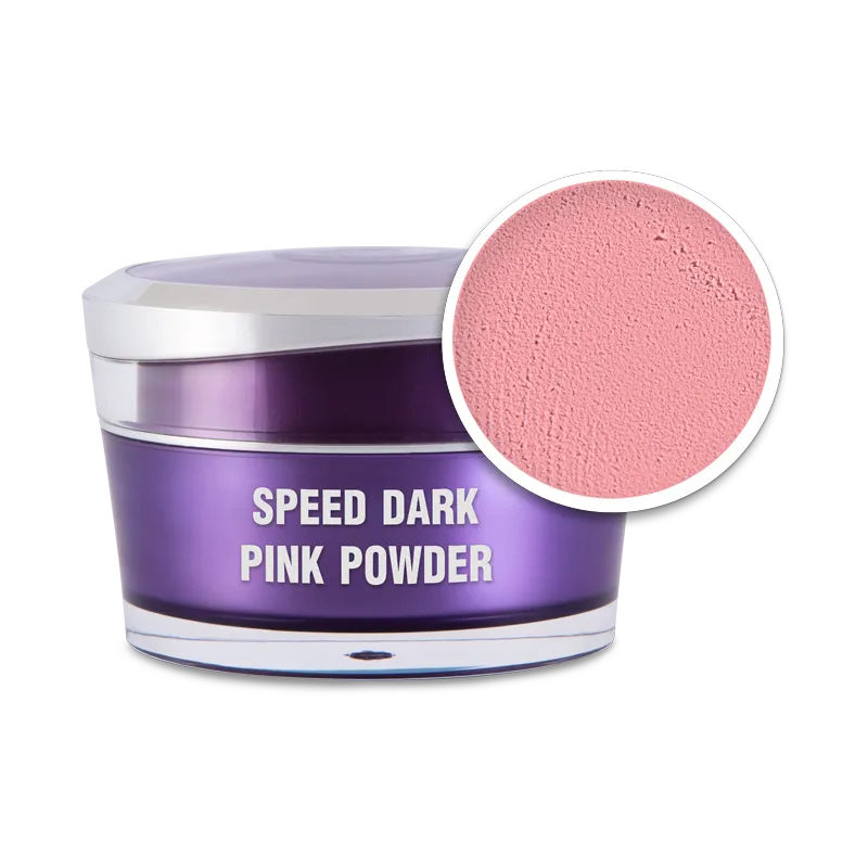 Perfect Nails Műkörömépítő porcelánpor - Speed Dark Pink powder 15ml