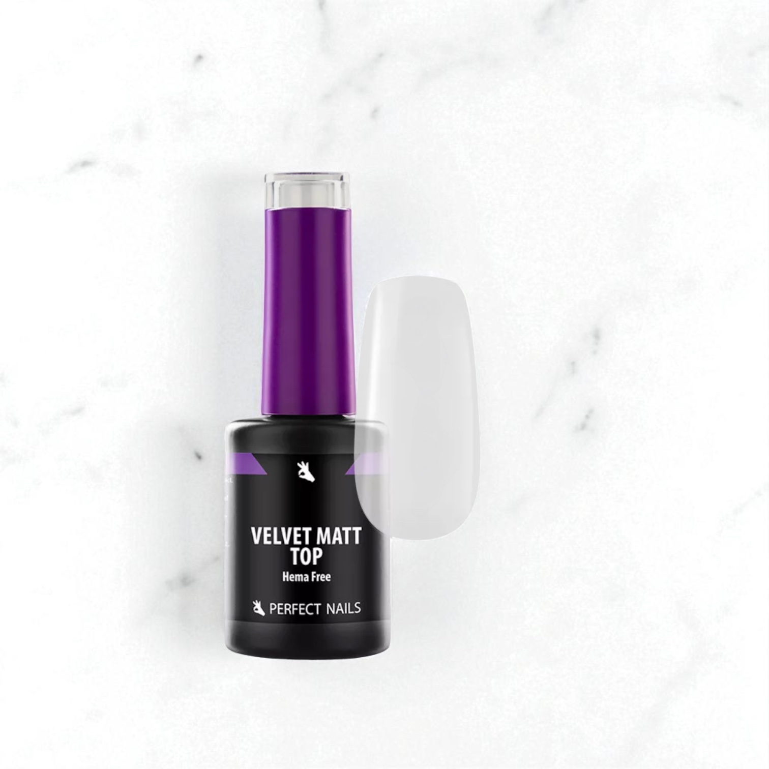 Perfect Nails Velvet Matt Top Gel - Matt Fedőzselé 8ml