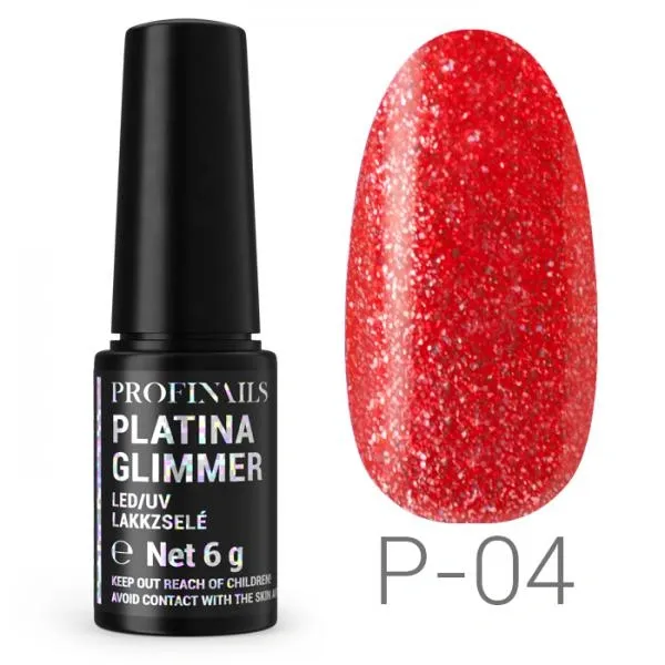 Profinails Platina Glimmer lakkzselé 6gr P-04