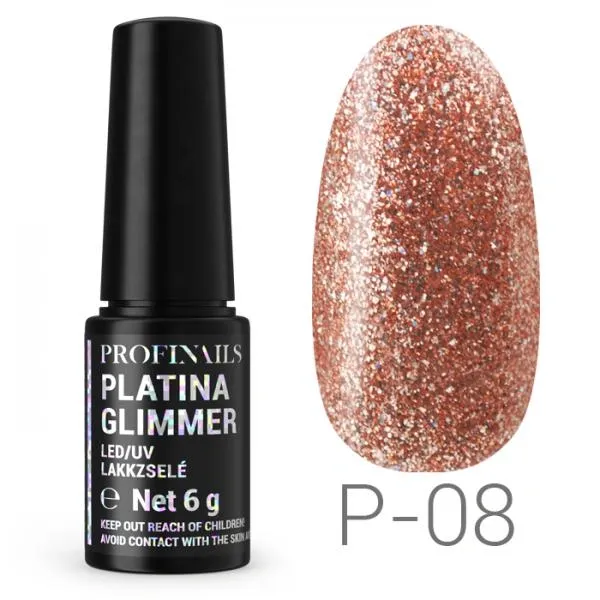 Profinails Platina Glimmer lakkzselé 6gr P-08